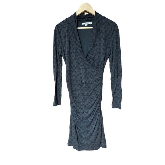 Witchy Goth Dark Academia Body Con Faux Wrap Women’s Dress Boden Size US6 - Picture 1 of 10